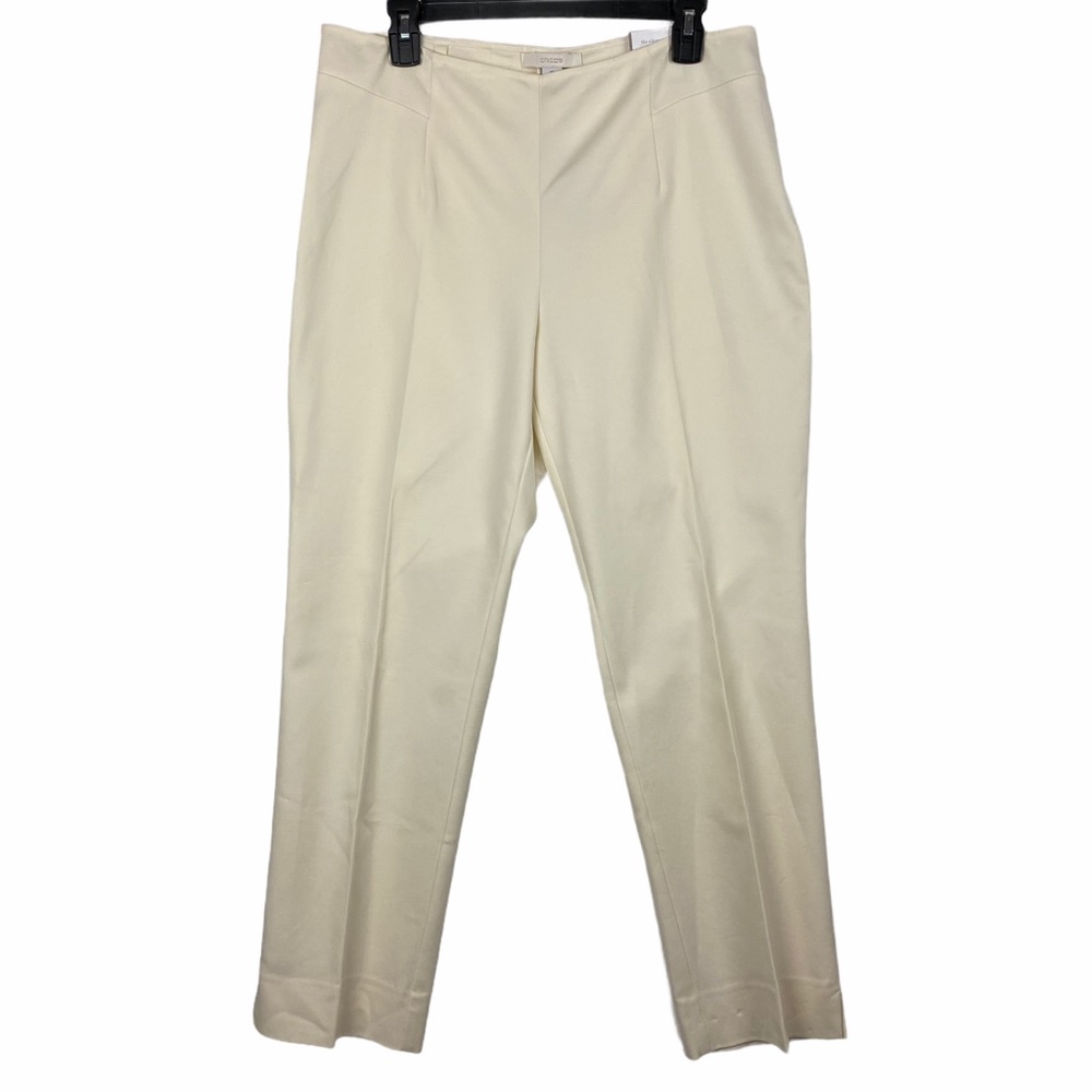 Chico's Ultimate Fit Cream Ankle Pants